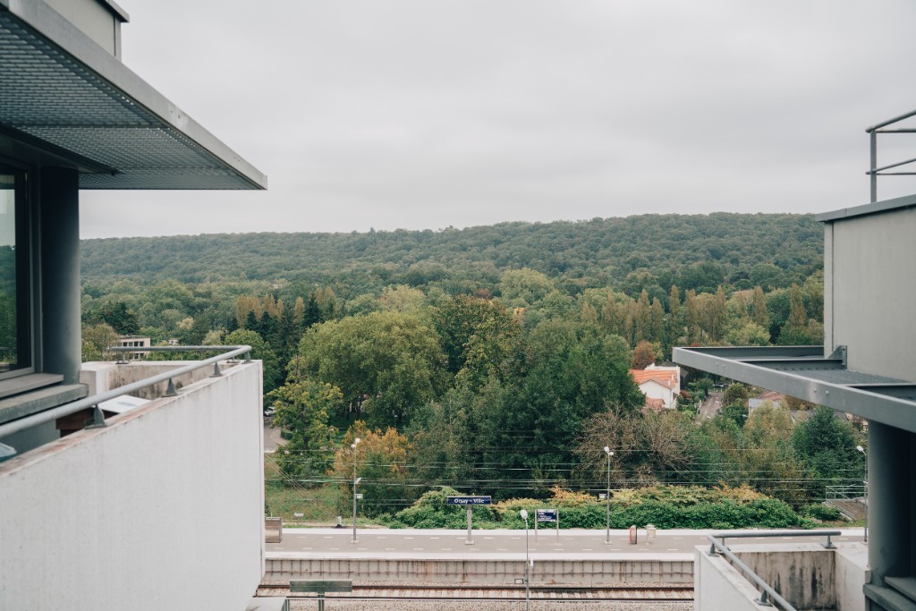 Vue depuis les locaux COMEARTH sur la gare Orsay-Ville